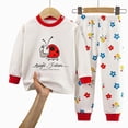 thumbnail image 4 of CAUYDY 0M 3M 6M 9M 12M Newborn Girls Pajamas Baby Clothing for Girl Soft Long Sleeved Top Elastic Pants 2 Piece Set Preemie Pjs Infant Outfits Fall Winter Sizes 6-12 Months,Red, 4 of 4