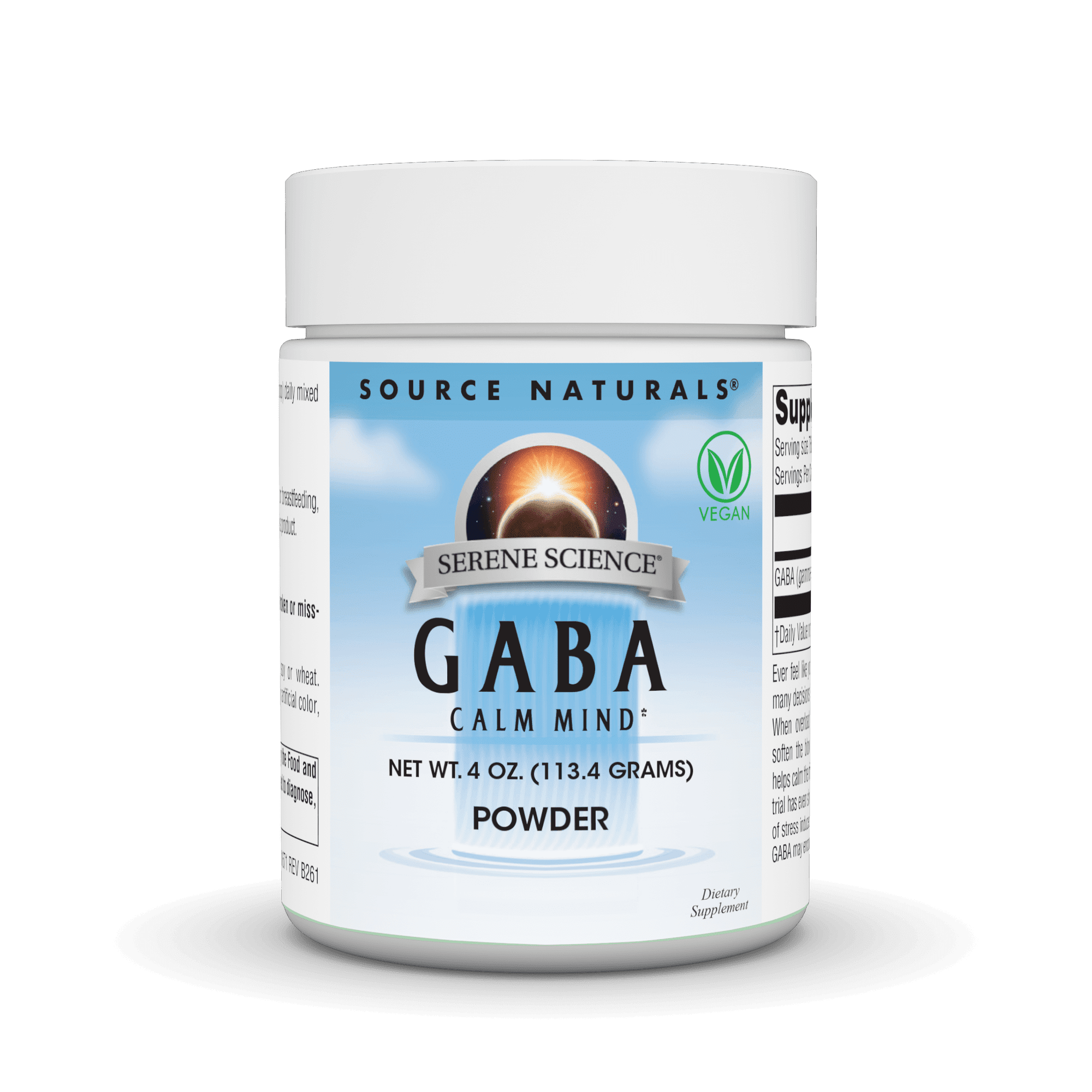 Source Naturals GABA Powder, Calm Mind,4 Ounce