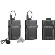 Boya BY-WM4 PRO-K2 Two-Person Digital Camera-Mount Wireless Omni Lavalier Microphone System (2.4 GHz)