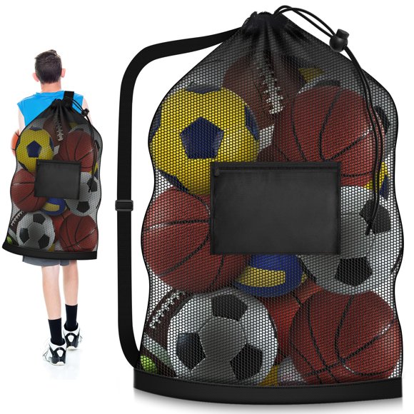 Bolsa de fútbol Hoiny extra grande de 40 x 30 cm con bolsillo