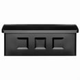 thumbnail image 3 of ARCHITECTURAL MAILBO Wayland Black Galvanized Steel Wall Mount Mailbox, 3 of 5