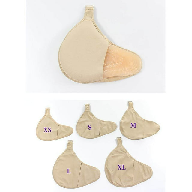 VONKY Coussinets Anti-Transpiration pour Seins Droits Femmes Forme de Seins en Silicone Coton Poche Protectrice TP