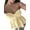 Yellow, variant on Women Tie Front Ruched Tube Top Strapless Flared Hem Peplum Bandeau Top Yellow XL