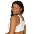 thumbnail image 6 of Fruit of the Loom Women's Tank Style Cotton Sports Bra 3-Pack, Sizes 34-46, 6 of 11