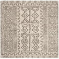 thumbnail image 2 of SAFAVIEH Hudson Raphael Geometric Shag Area Rug, Ivory/Grey, 7' x 7' Square, 2 of 6