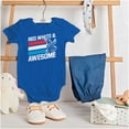 thumbnail image 3 of Red White Awesome American Patriot Romper Boys or Girls Infant Baby Brisco Brands 12M, 3 of 6