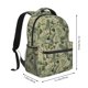 thumbnail image 2 of Disketp Tropical Plants Green Mochila Estampada para Hombre y Mujer – Mochila Ligera Clásica con Múltiples Bolsillos para Universidad, Trabajo y Viajes-One Size, 2 of 5