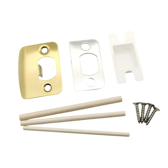 Practical Standard Door Strikes Plate With Shims Universal Residential Security Striker Fix Door Latches Close