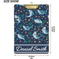 thumbnail image 3 of FMSHPON Sharks Fish Clipboard Hardboard Wood Nursing Clip Board and Pull for Standard A4 Letter 13x9 inches, 3 of 8