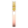thumbnail image 4 of 0.63 ctw Wedding Band for Women - 14K Rose Gold Simulated Yellow Diamond Stackable Eternity Ring, 4 of 6