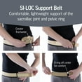 thumbnail image 3 of OPTP SI-LOC Support Belt - Lower Back Support Belt for Women and Men; Provides Sacroiliac Support, SI Joint Support, Low Back & Pelvic Pain Relief- Large/Extra Large, 3 of 6