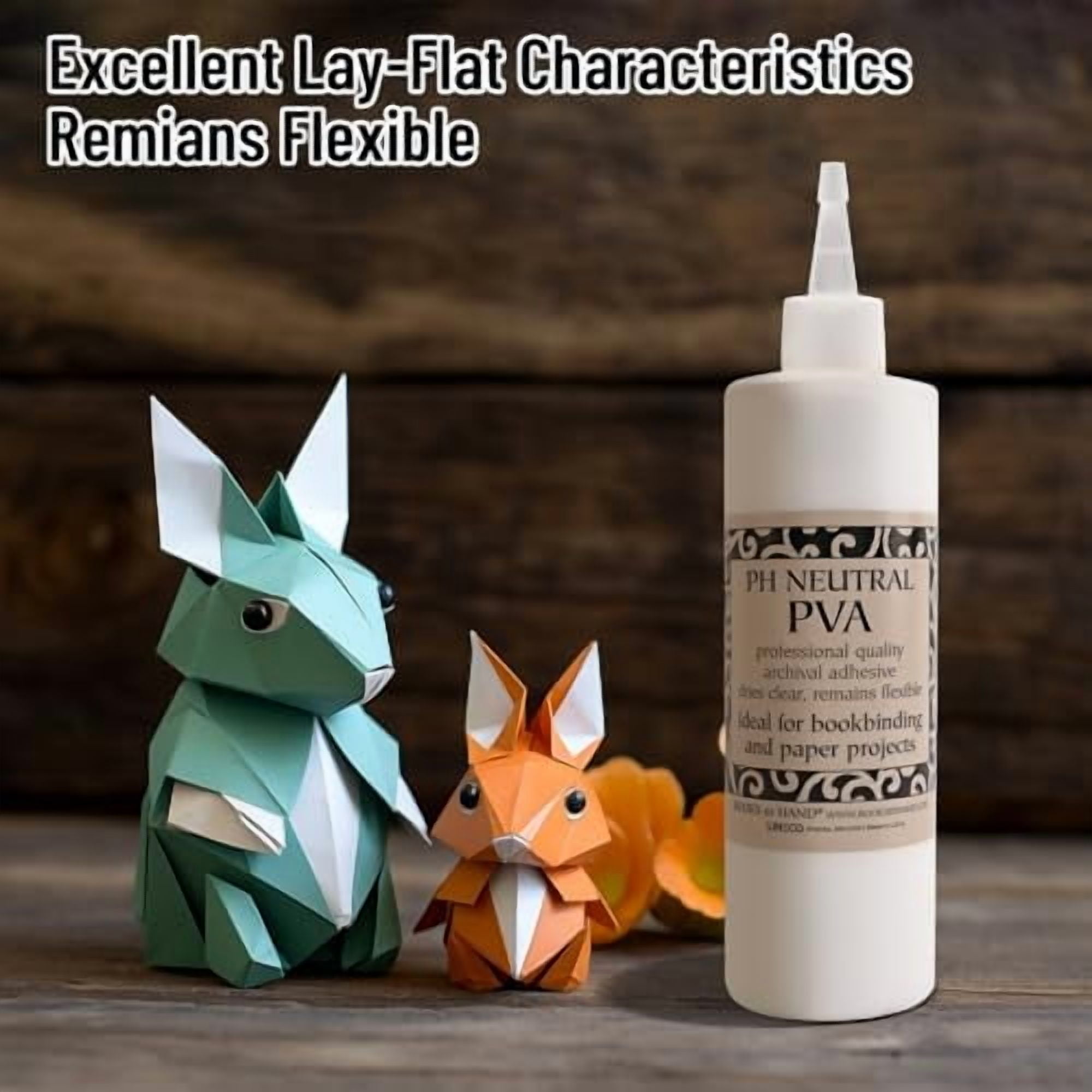 Books By Hand, PH Neutral PVA Adhesive, Archival Quality and Acid-Free, Dries Clear - 8 Ounce