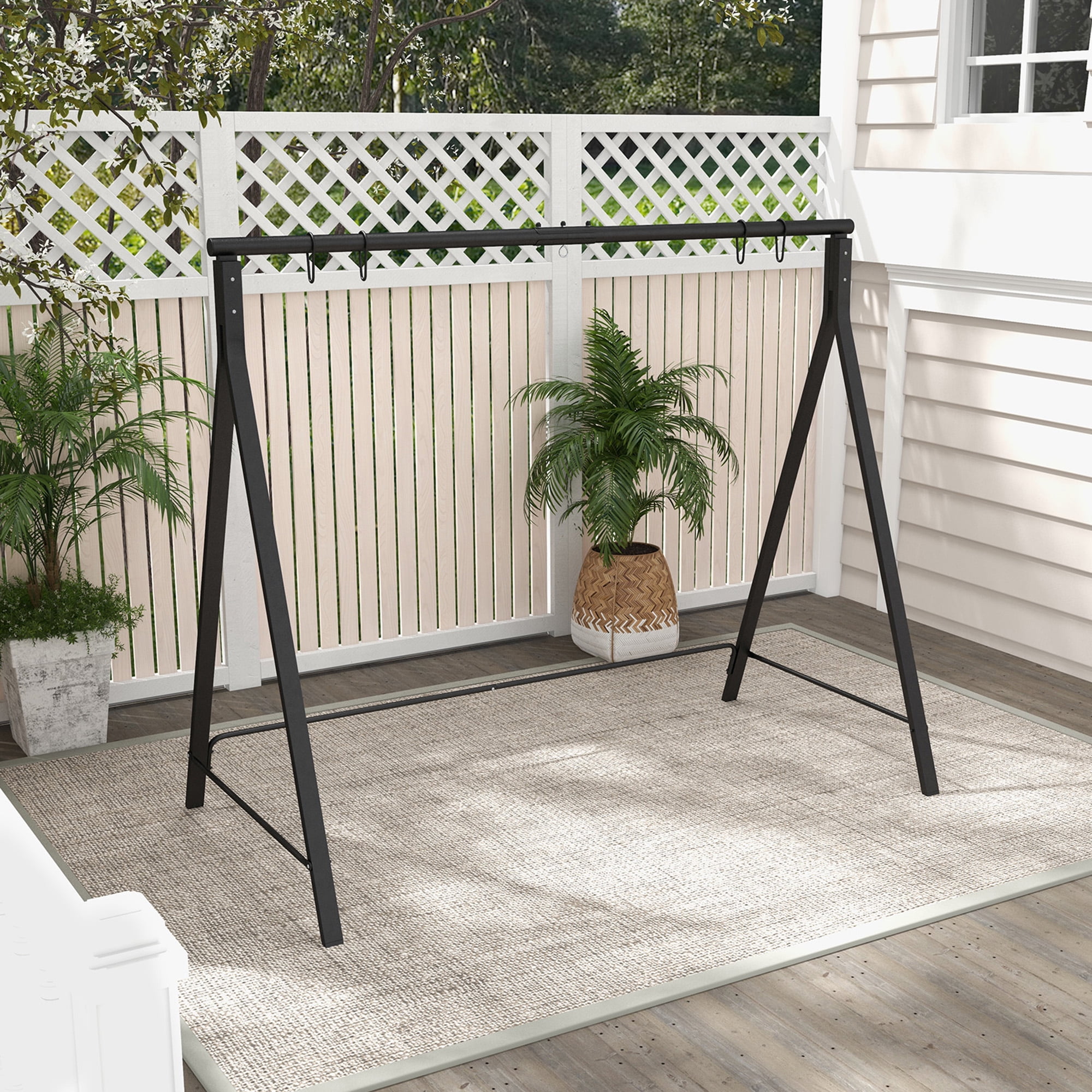 【定価約8万 新品未開封】WESCO BIG SWING 120Lマットホワイト Zimtown, Porch Swing Frame, 5FT, White Wooden Stand - Walmart.com
