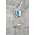 thumbnail image 3 of iDesign Metal Hanging Shower Caddy, Bath Organizer Holds Shampoo, Razors, Soap, 4" x 10" x 24", Satin, 3 of 5