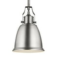 thumbnail image 2 of Feiss P1357SN Hobson 7.5" 1-Light Mini-Pendant in Satin Nickel w/ Metal Shade, 2 of 2