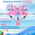 thumbnail image 2 of MoKo Kids Swimming Vest for 20-30-50lbs, Toddler Floaties with Crotch Strap and Whistle, Water Wing Swim Training Equipment,Pink Mermaid, 2 of 8