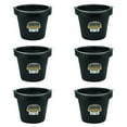 thumbnail image 1 of Little Giant 12 qt Flexible All-Purpose Rubber Bucket w/ Steel Handle (6 Pack), 1 of 6
