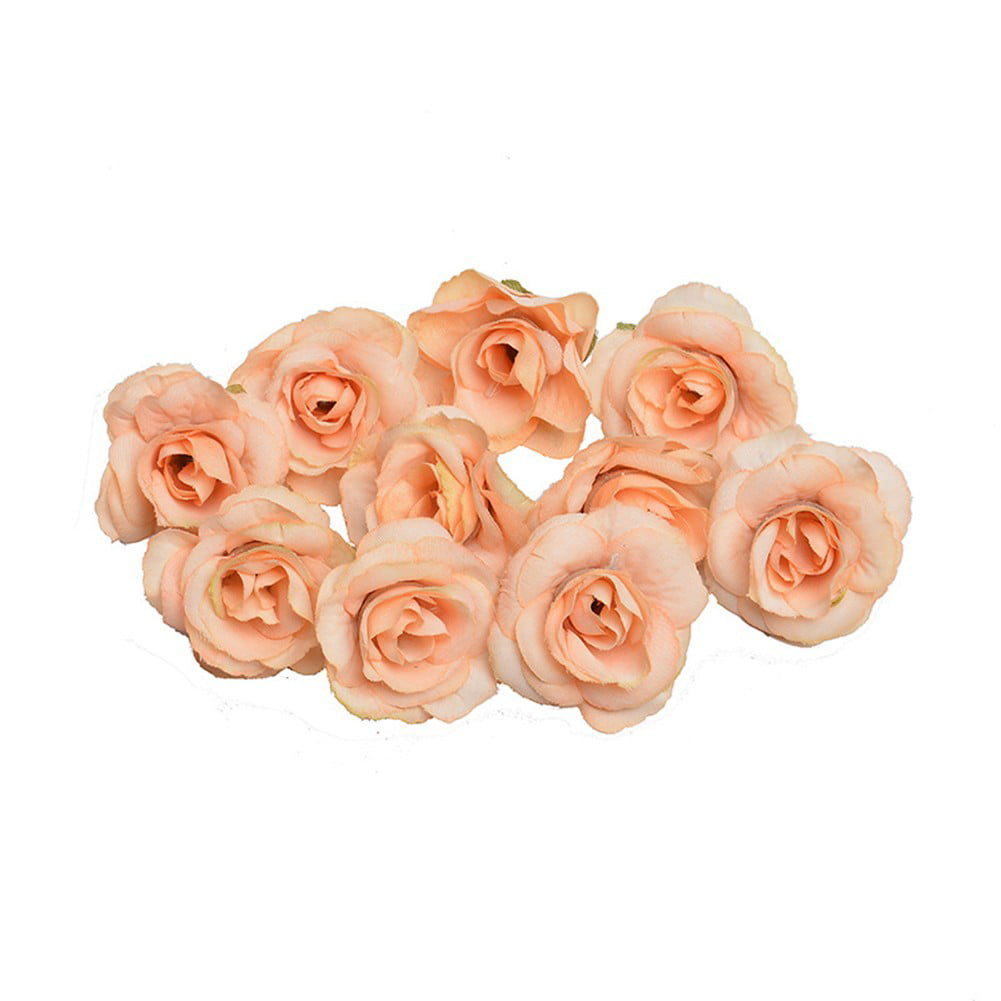 Details about   10x Artificial Silk Rose Peony Flower Heads Bulk Craft Wedding Party Decor 