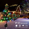 thumbnail image 4 of Solar Christmas Tree with LED Lights Outdoor Solar Christmas Decorations Waterproof Solar Powered Prelit Christmas Tree for Holiday Pathway Garden Yard (Solar Christmas Tree, 4 of 7