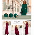 thumbnail image 3 of PRETTYGARDEN Women's Fall Fashion Long Sleeve Maxi Dress Ribbed Knit Boat Neck Bodycon Casual Dresses Going Out Outfits, 3 of 8