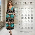 thumbnail image 6 of FKELYI Womens Maxi Dress for Fall Casual Dress American Tribal Brown Geometric Print A-Line Tiered Flowy Long Sleeve Dresses with Side Pockets for Wedding Guest, XL, 6 of 6