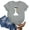 03-Gray, variant on Graphic Tees for Women Short Sleeve Cool Stretchy Print Trending Baggy Oversize mit Muster O-Neck Women's T-Shirts Wine Size S