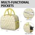 thumbnail image 6 of Lunch Bag Lunch Box for Women Reusable Insulated Lunch Bags,Water-Resistant Gold Pineapple Cartoon Pattern Cooler Lunch Tote Bag, Large Capacity for Work Travel Picnic, 6 of 6