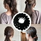 thumbnail image 2 of Pinza para el cabello, accesorio para sujetar moños, extensible, para trenzas de cabello Negro, 2 of 9