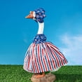 thumbnail image 7 of ZLKMQM 4th of July Goose Outfit Set for 17"/23'' Plastic Lawn Porch Goose Statue Clothes Patriotic Skirt with Hat Independence Day Costume for 4th of July Outdoor Patio Yard Lawn, 7 of 7
