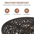 thumbnail image 6 of IVV 40-Inch H Cast Iron Bar Height Patio Table - 26-Inch Tabletop Diameter - Bronze Color, 6 of 9