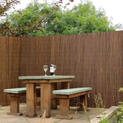 Backyard X-Scapes Natural Willow Rolled Panel Fence Natural 96 in L x 72 in H