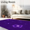 thumbnail image 2 of ODIKA 8'x10' Machine Washable Non-Slip Area Rug, Mystical Nebula Cosmic Sky Fuzzy Whimsical Wonder High Traffic Rug, Purple, 545913, 2 of 7