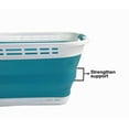 thumbnail image 4 of SAMMART 42L (11 gallons) Collapsible Plastic Laundry Hamper/Basket - Foldable Storage Container/Organizer - Portable Laundry Basket - Easy Storage Space Saving, 4 of 6
