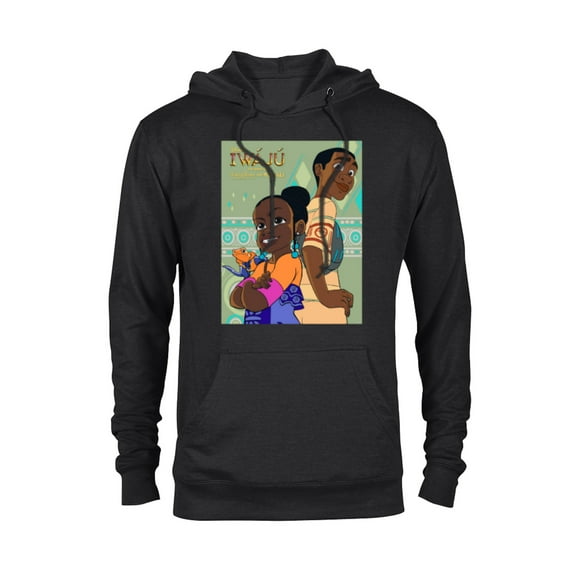 Disney Iwájú Animated Series Tola Kole and Otin Disney - Pullover Hoodie for Adults - Customized-Black