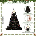 thumbnail image 3 of Cat Christmas Tree Ornament Gift, Black Acrylic Hanging Decor With Cute Kitties In Hats, Funny Xmas Tree Pendant, Festive Keepsake Present For Cat Lovers Women Holiday Home Decor, 3 of 4