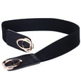 Beltox Fine Elastic Cinch Fashion Dress Belts for Ladies with Leather