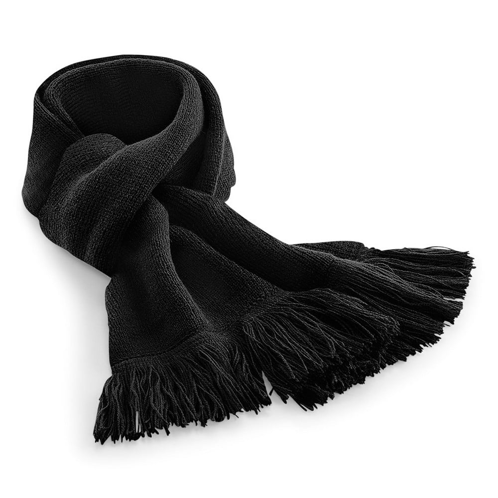 Beechfield Metro Knitted Scarf Ribbed Knit Winter Warm Soft Touch AcrylicScarves 