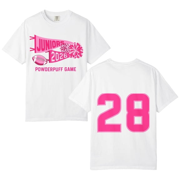 HD HANDICHI DESIGN Unisex Juniors 2026 Powderpuff Cotton Crew Neck T-Shirt
