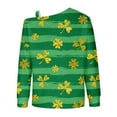 thumbnail image 4 of Débardeurs pour Femmes Mode Sweat-Shirt Imprimé Jour de St.Patrick Chemise à Épaulette Graphique à Manches Longues Tops, 4 of 5