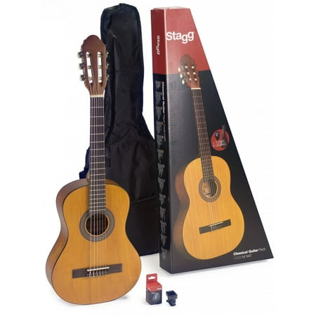 Stagg C430 M NAT PACK 3/4 Size Classical Guitar Pack with Tuner and Nylon Bag