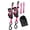 Pink, variant on Motorcycle Tie Down Straps Set 500KG Load Capacity Retractable Ratchet Straps For Off Road Biking And Hauling