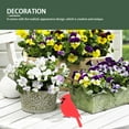 thumbnail image 5 of Raindrops Small Standing Bird Table Ornament 4Pcs Red for Christmas Decorations, 5 of 8