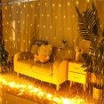 thumbnail image 5 of Guirnalda de luces LED de malla de red de 3 m/6 m/12 m, guirnalda de luces LED navideñas para exteriores, resistente al agua, para fiestas, jardines, bodas y decoración, 5 of 5