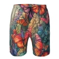 thumbnail image 3 of Fuzoiu Butterflies On Rocky Cliff Print Men's Beach Shorts,Men's Swim Trunks,Quick Dry Board Shorts with Pockets,Men's Bathing Suits for Surfing, Running, and Casual Wear-Large, 3 of 6