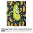 thumbnail image 4 of Nawypu  Pickle Blanket Cozy Lightweight Throw Funny Blankets Pickle Gifts for Pickle Lovers Food Blanket Pickles Throws Home Decor for Bed Couch Sofa, 4 of 6