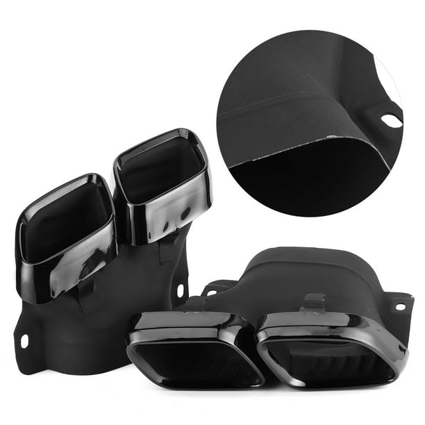 Puntas De Escape Cuádruples Aptas Para MercedesAMG C63/S W205 S205 C205 A205 PreFacelift 20152018Negro Cromado