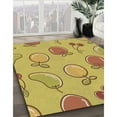 thumbnail image 3 of Ahgly Company Machine Washable Indoor Rectangle Transitional Bright Gold Yellow Area Rugs, 2' x 5', 3 of 7
