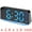 Black Blue, variant on Unique Bargains 2 Pcs Digital Dual Alarm Clock for Bedroom Black Blue