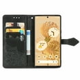 thumbnail image 4 of Feishell Embossed PU Leather Wallet Phone Case for Google Pixel 6 6.4 inch,Full Protection Magnetic Clasp Flip Stand Card Slots Shockproof Protective Cover with Hand Strap,Black, 4 of 8