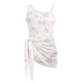 thumbnail image 6 of Whosucclay Pastel Pink Bow Pattern Girls One Piece Bathing Suit for Swim Pool, Removable Bra Tummy Control Girls One Piece Swimsuit with Cover Up, 11-12 Years Old, 6 of 12